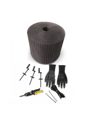 The PVC coated Solar Mesh Kit includes everything you need to bird proof your solar panels.